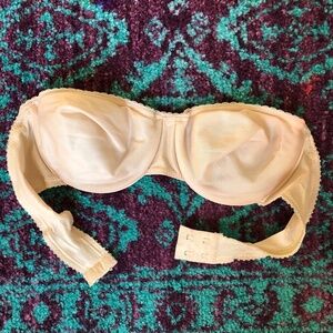 Vintage Strapless Underwire Lingerie Bra